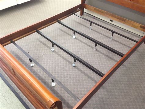 metal box spring support bars|putting supports under bed box spring.